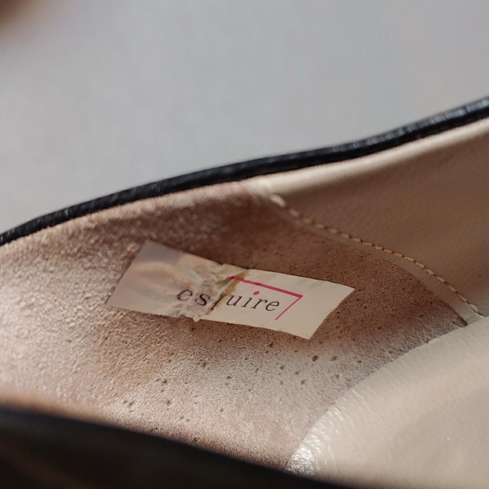 Black Pointed Toe Buckle Heels - Picture 10 of 10